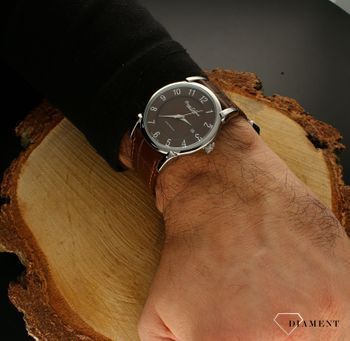 Zegarek męski Bruno Calvani na pasku brązowy BC2585 SILVER BRĄZOWA TARCZA. Cała kolekcja Bruno Calvani charakteryzuje się oryginalnością i elegancją. Spośród wielu zegarków męskich jak i damskich wybrać można czasomierz, któr (1).jpg